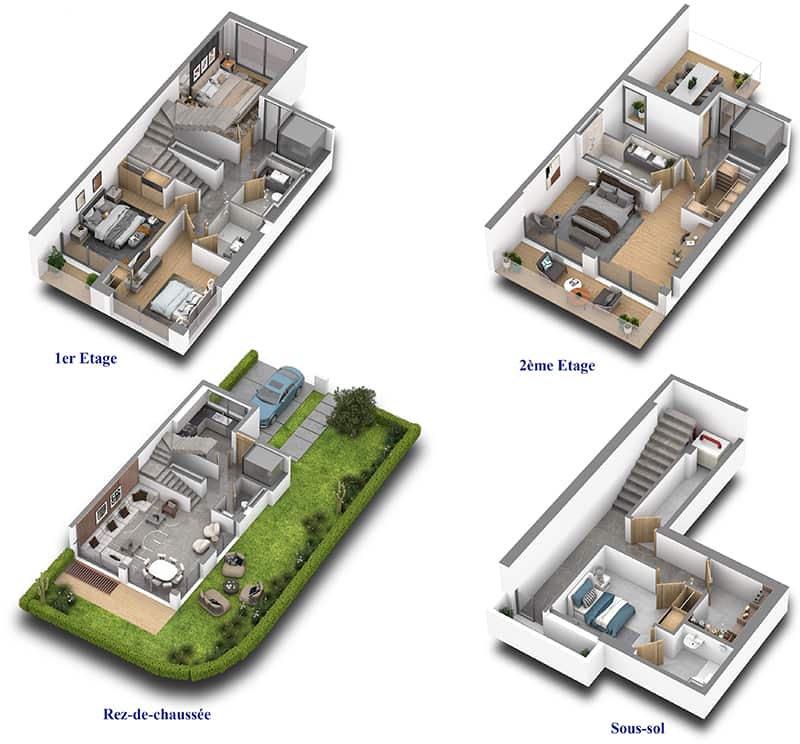 Promenade de Darb - Plans 3D Villa 33