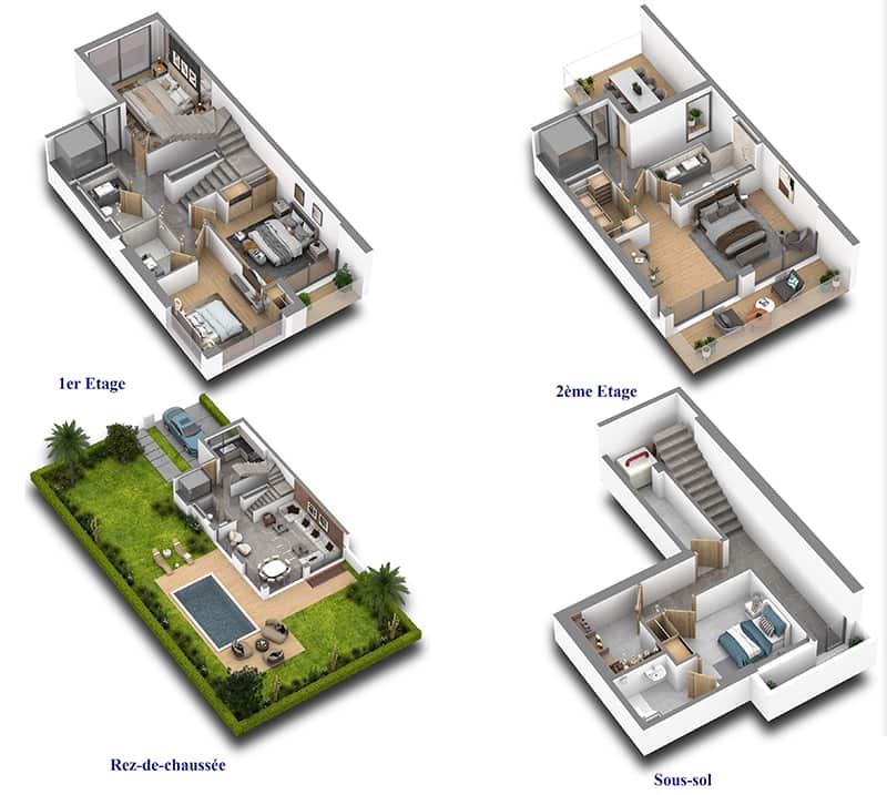 Promenade de Darb - Plans 3D Villa 9